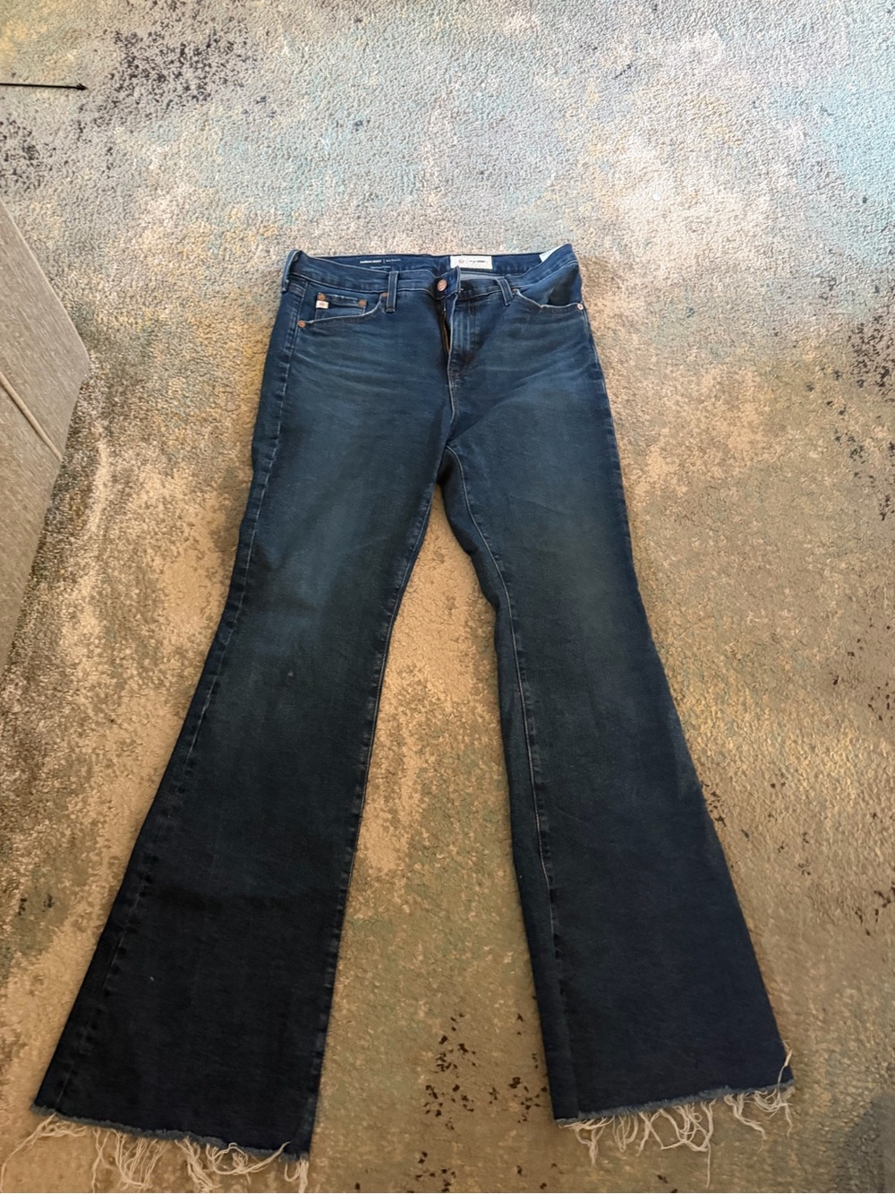 AG Adriano Goldschmied Dark Blue Bootcut Jeans